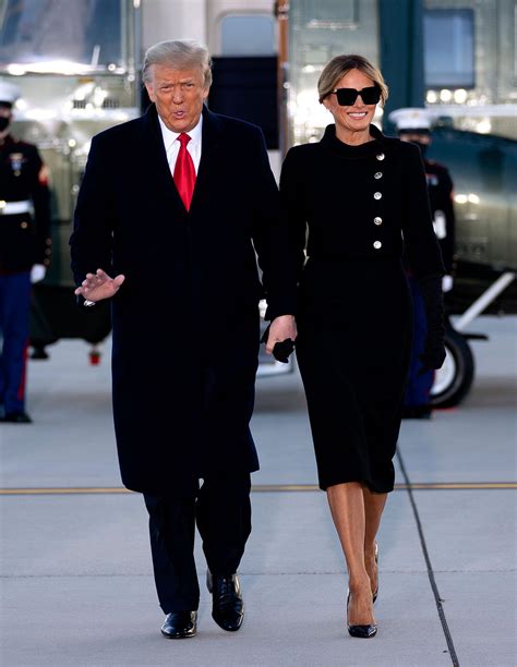 melania black chanel jacket|Melania trump white house outfit.